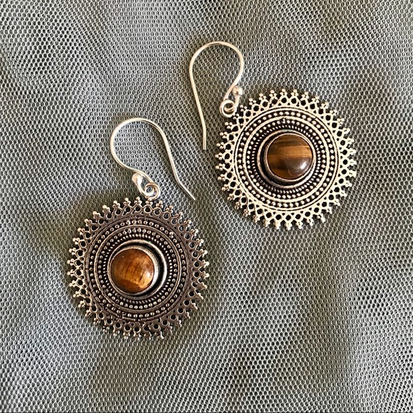 Bohemian Silver Earrings - Picture 5 of 5